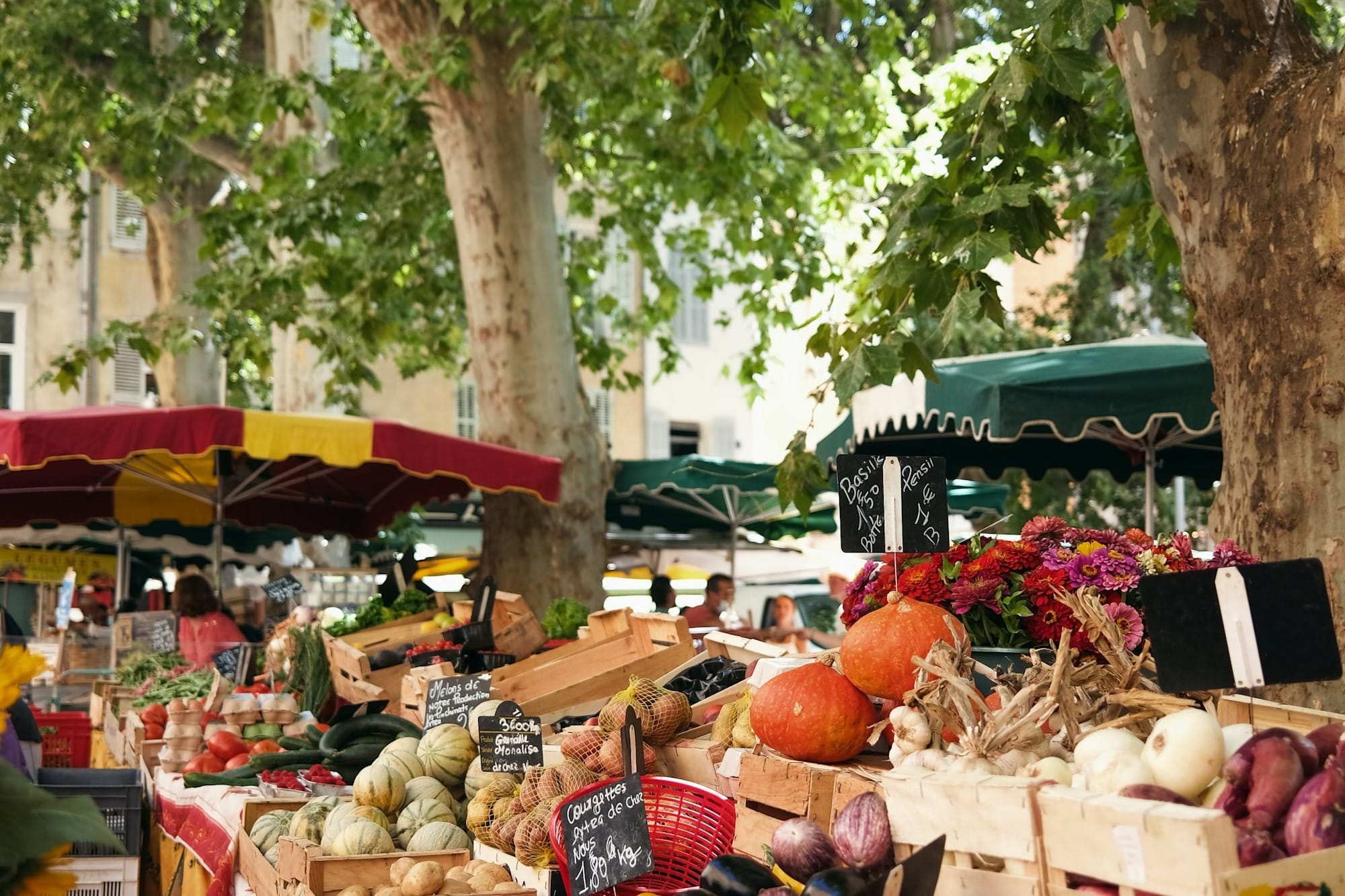 fruit stand on the street during daytime